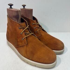 VGUC Rancourt & Co. x Helm Garza Chukka Boot Roughout Suede Wedge USA 11.5 D